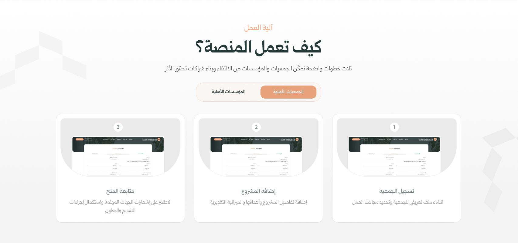 معاينة قسم آلية العمل